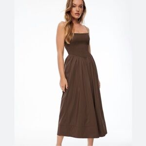 Dynamite Cotton Smocked Poplin Dress